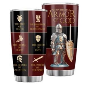 Armor of God stainless steel travel mug