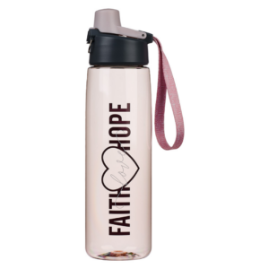Faith,Love,Hope plastic water bottle