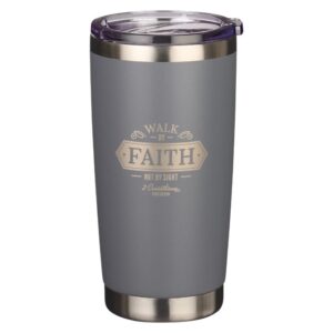 Walk by Faith stainless steel travel mug