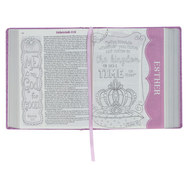ESV Purple Glitter Hardcover My Creative Bible For Girls - Image 5
