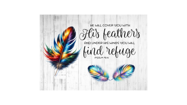 He will cover you with His feathers