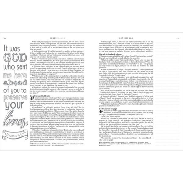 NLT Blue Faux Leather Hardcover Inspire Bible - Image 3