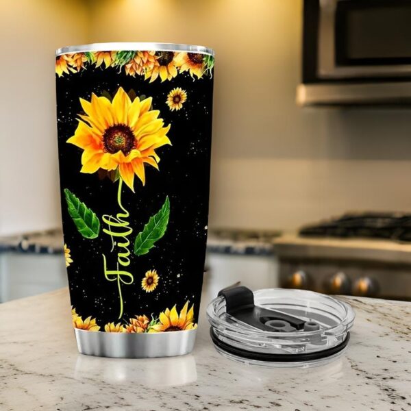 Faith -You are Beautiful- Stainless Steel Travel Mug - Image 3