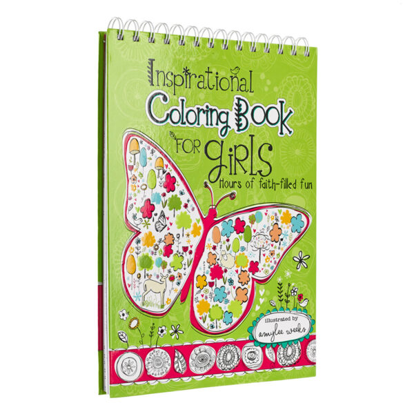 Inspirational Coloring Book For Girls (Wirebound) - Image 4