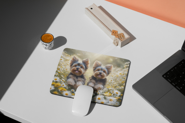Look Back and Thank God, Look Forward and Trust God Mousepad - Image 2
