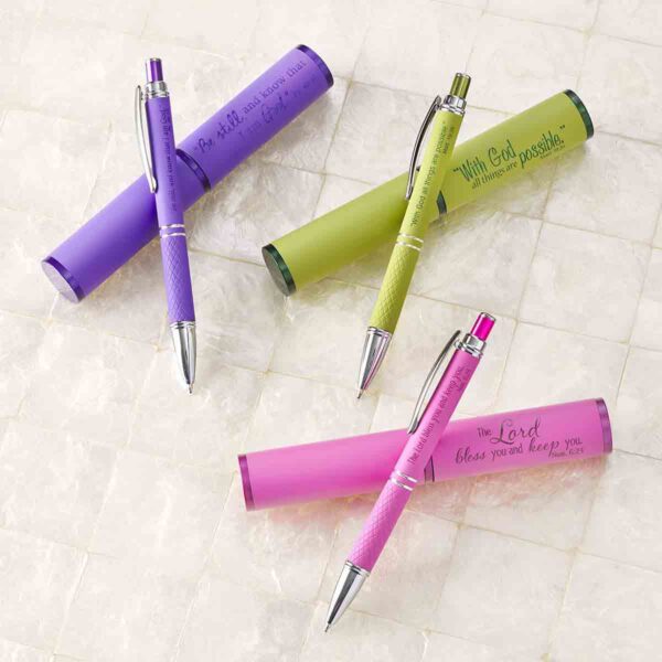 Matthew 19:26 All Things Possible Green (Metal Pen In Tube) - Image 5