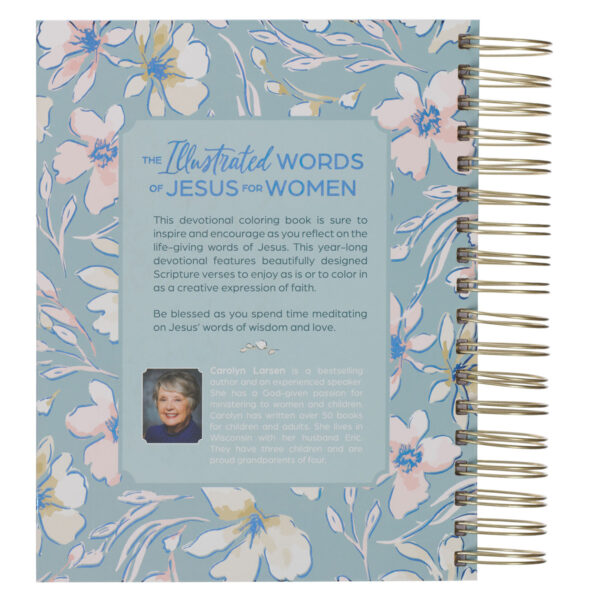 The Illustrated Words of Jesus for Women: A Devotional Coloring Book (Spiral-Bound) - Image 2