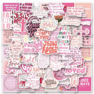 102pcs Inspirational Bible Verse Stickers