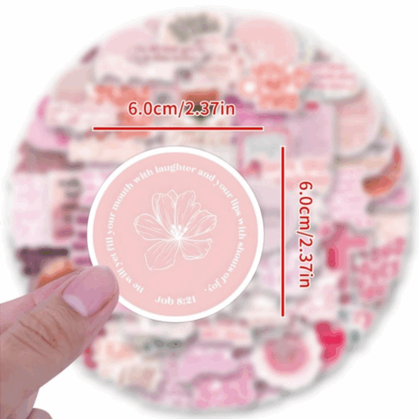 102pcs Inspirational Bible Verse Stickers - Image 2
