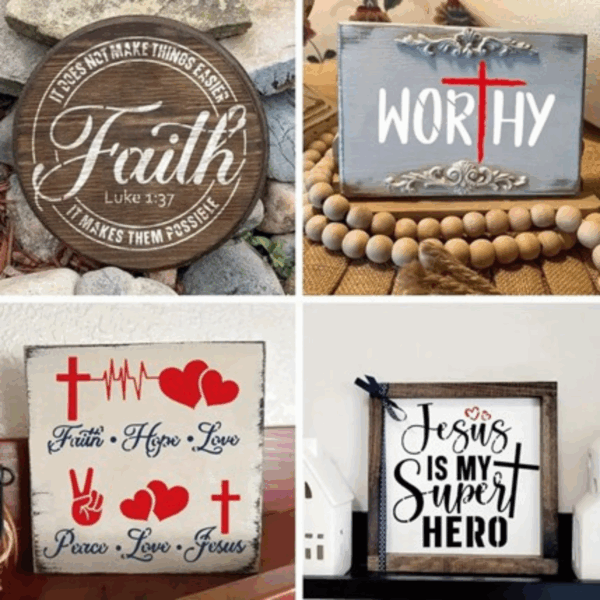 16pcs Christian Stencil Set - Image 6