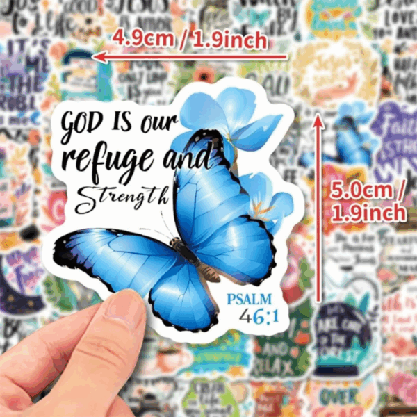 37 pc Christian Stickers - Image 2