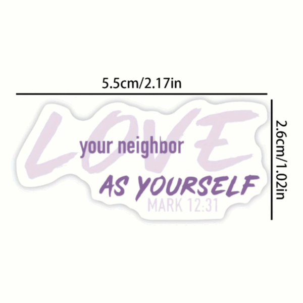 50pcs Inspirational Bible Verse Stickers - Image 4
