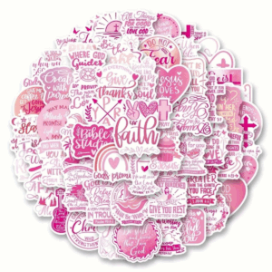 62 pc Christian Stickers