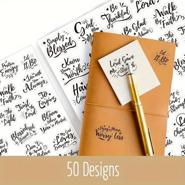 50 pc Sheet of Stickers - Image 3