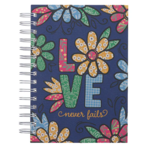 Love Never Fails Hardcover Wire bound Journal