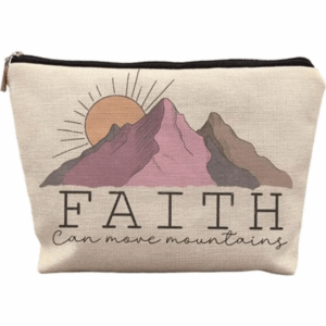 Faith Can Move Mountains Zipper Pouch