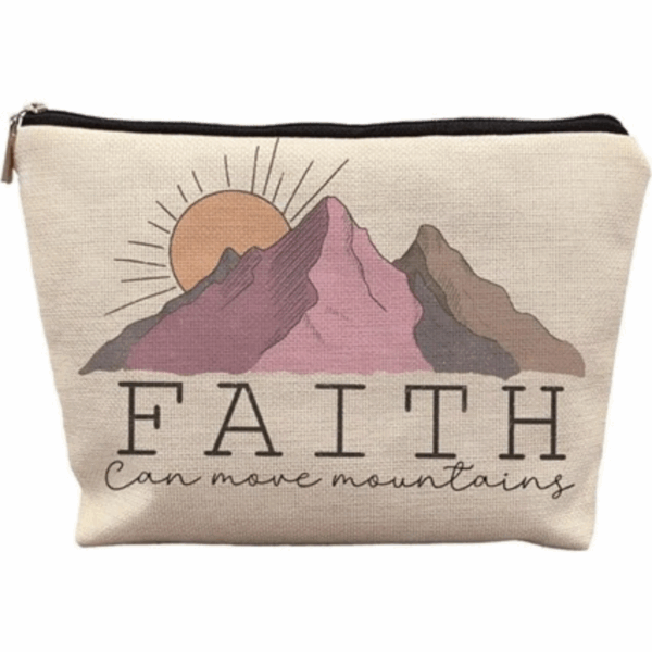 Faith Can Move Mountains Zipper Pouch