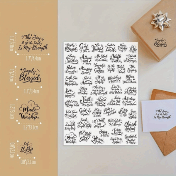 50 pc Sheet of Stickers - Image 2