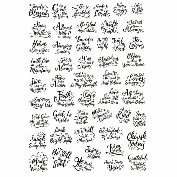 50 pc Sheet of Stickers