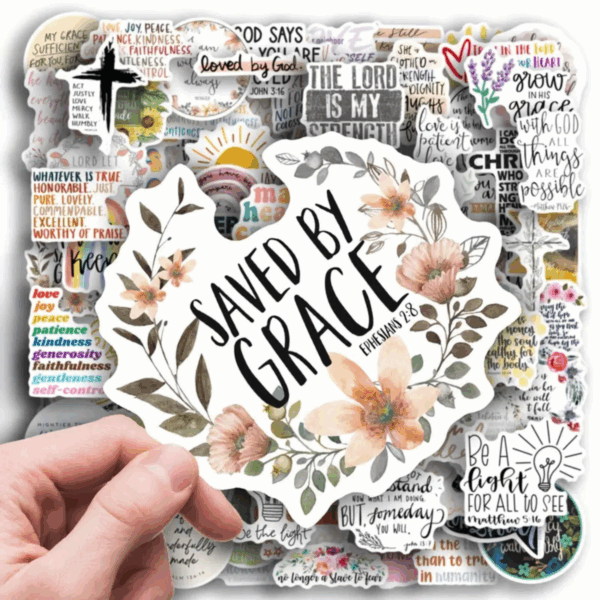 98 pcs Inspirational Bible Verse Stickers - Image 2
