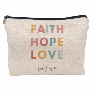 Faith Hope Love Zipper Pouch