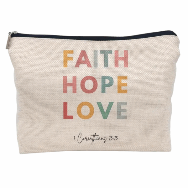 Faith Hope Love Zipper Pouch