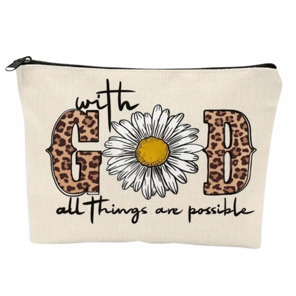 With God all Things are Possible Zipper Pouch